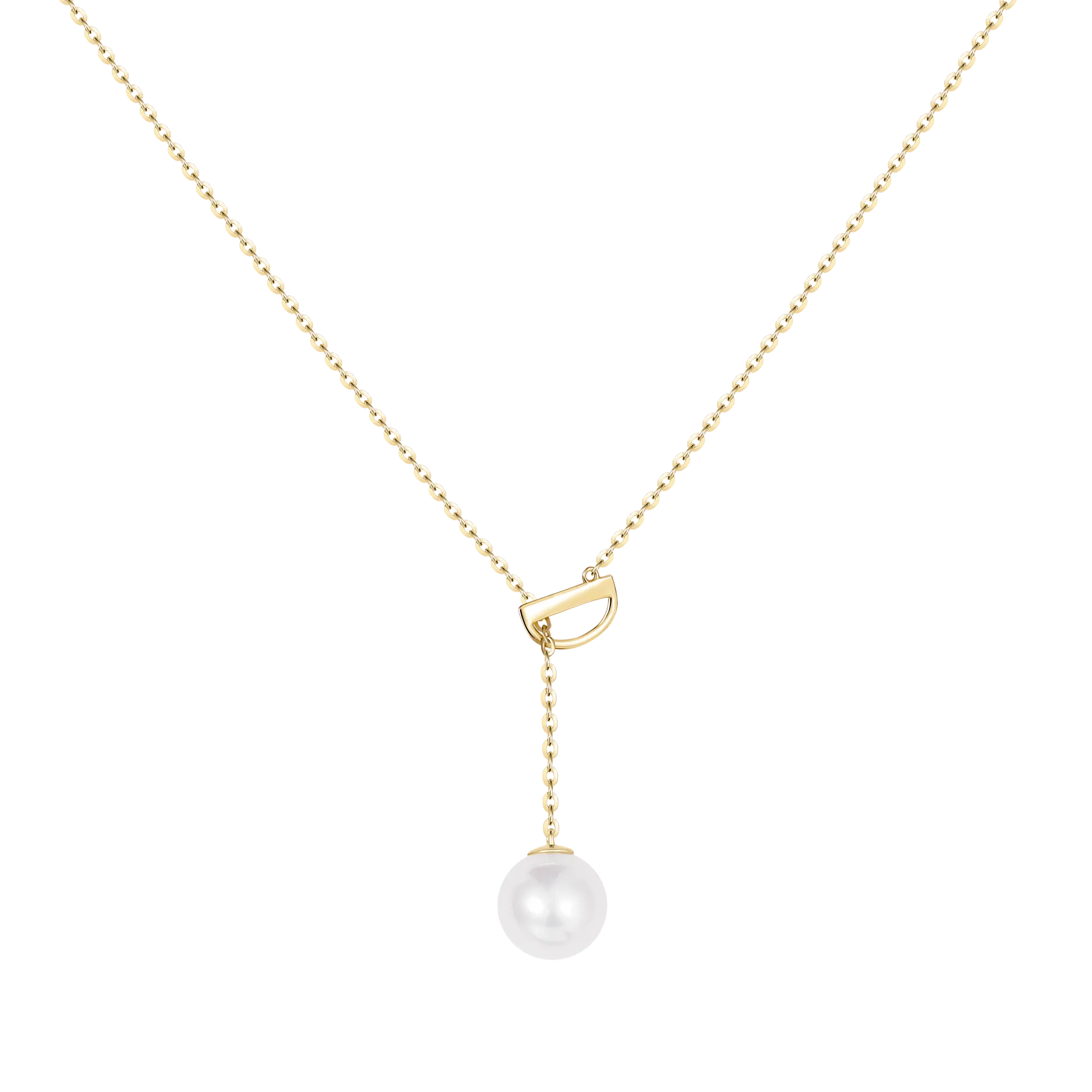 Personalized Slip Clasp Pearl Necklace