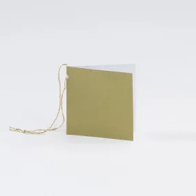 Plain Square Matt  Gold Gift Tags (50)