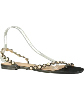 Raye Black Pearl Detail Sandal UK 10 EU 44 👞