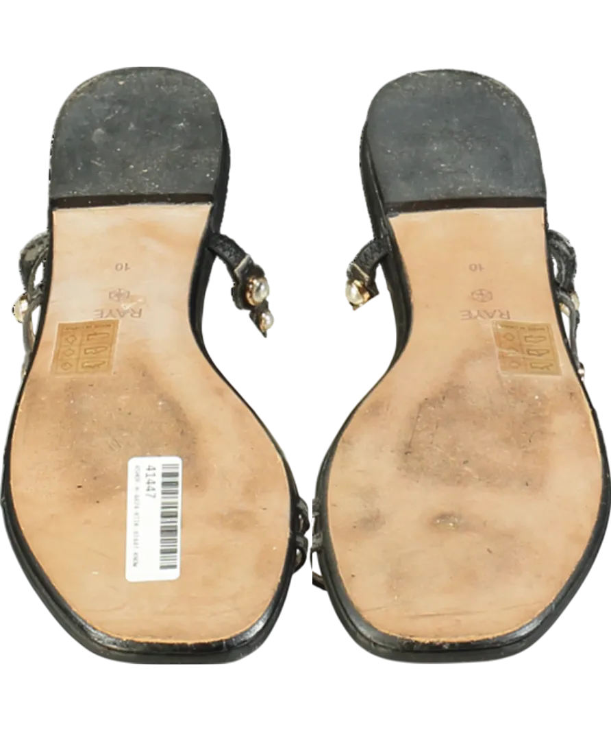 Raye Black Pearl Detail Sandal UK 10 EU 44 👞