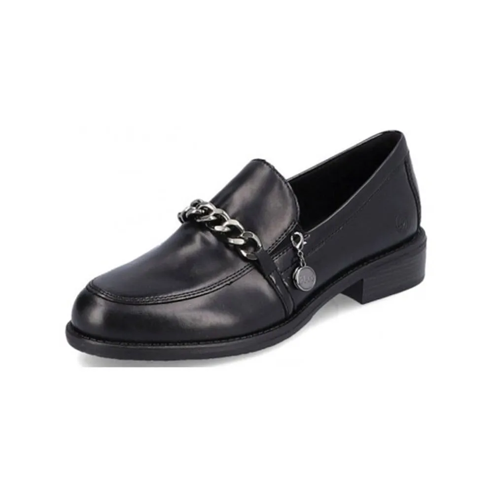 REMONTE MODERN TAILORED LOAFER BLACK - WOMENS