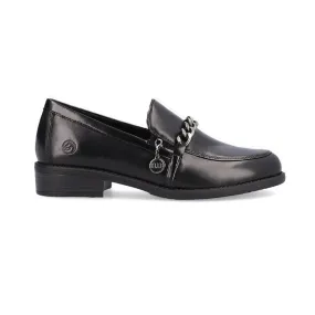 REMONTE MODERN TAILORED LOAFER BLACK - WOMENS