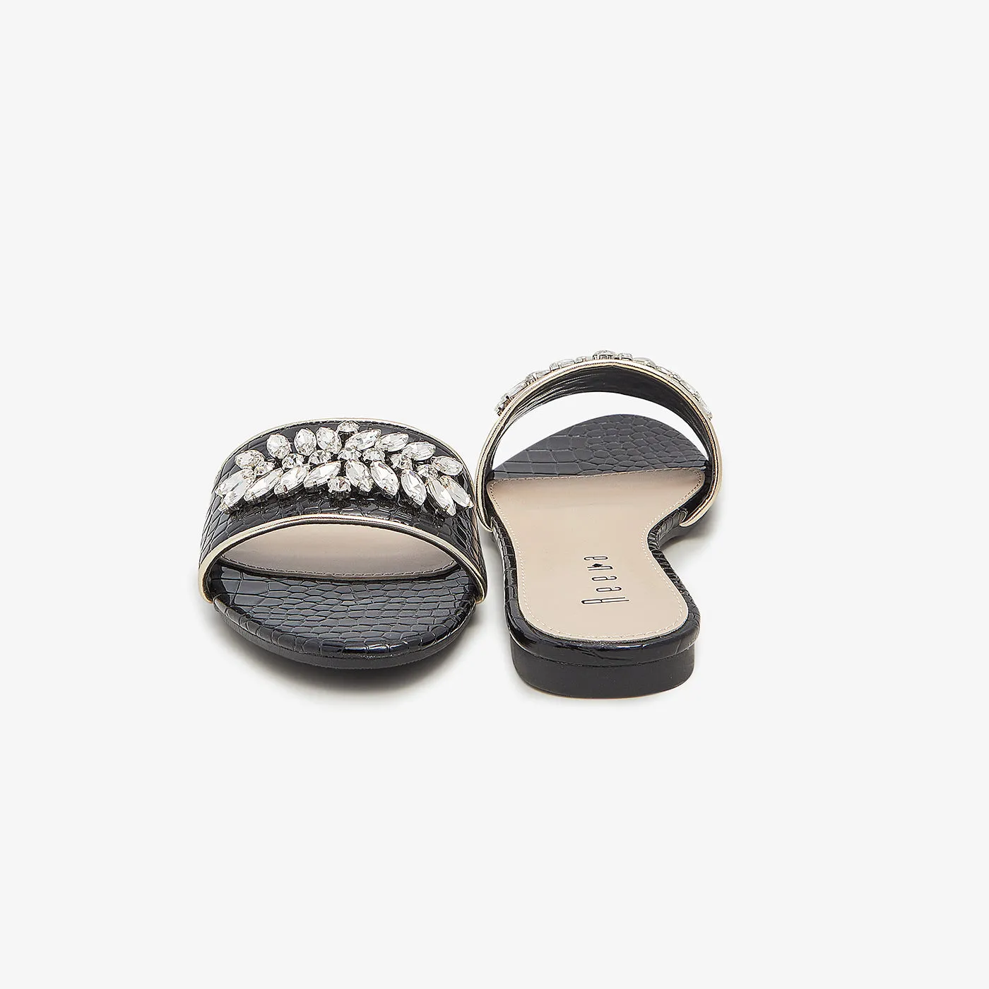 Rhinestone Embellished Chappals