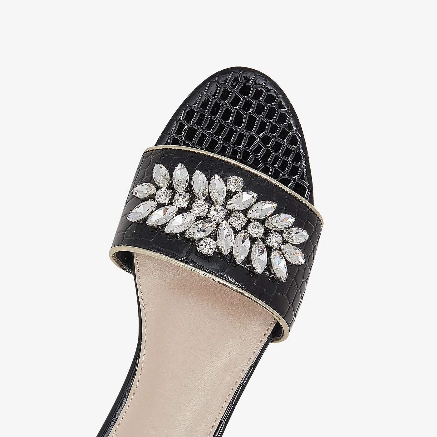 Rhinestone Embellished Chappals