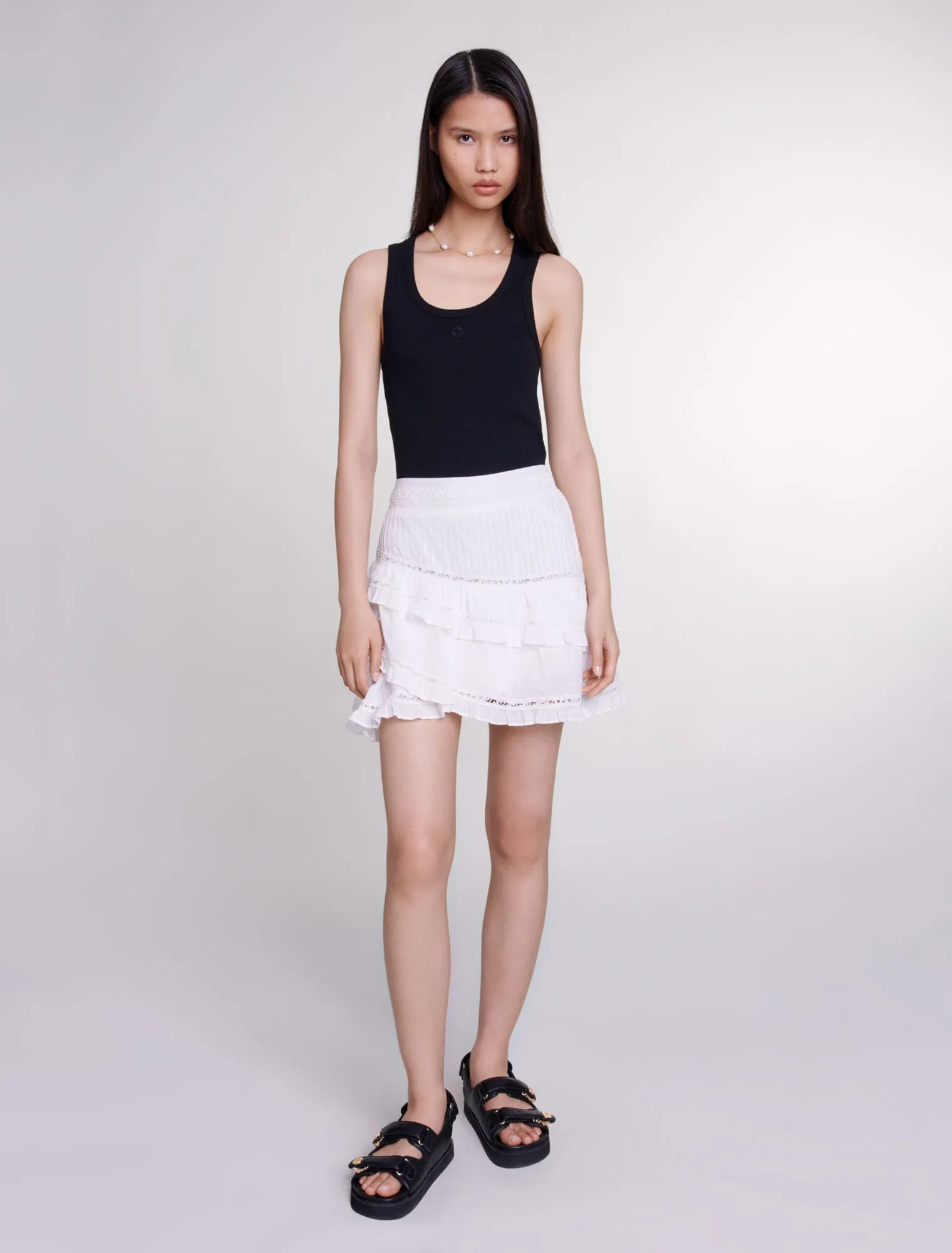 Rib knit tank top