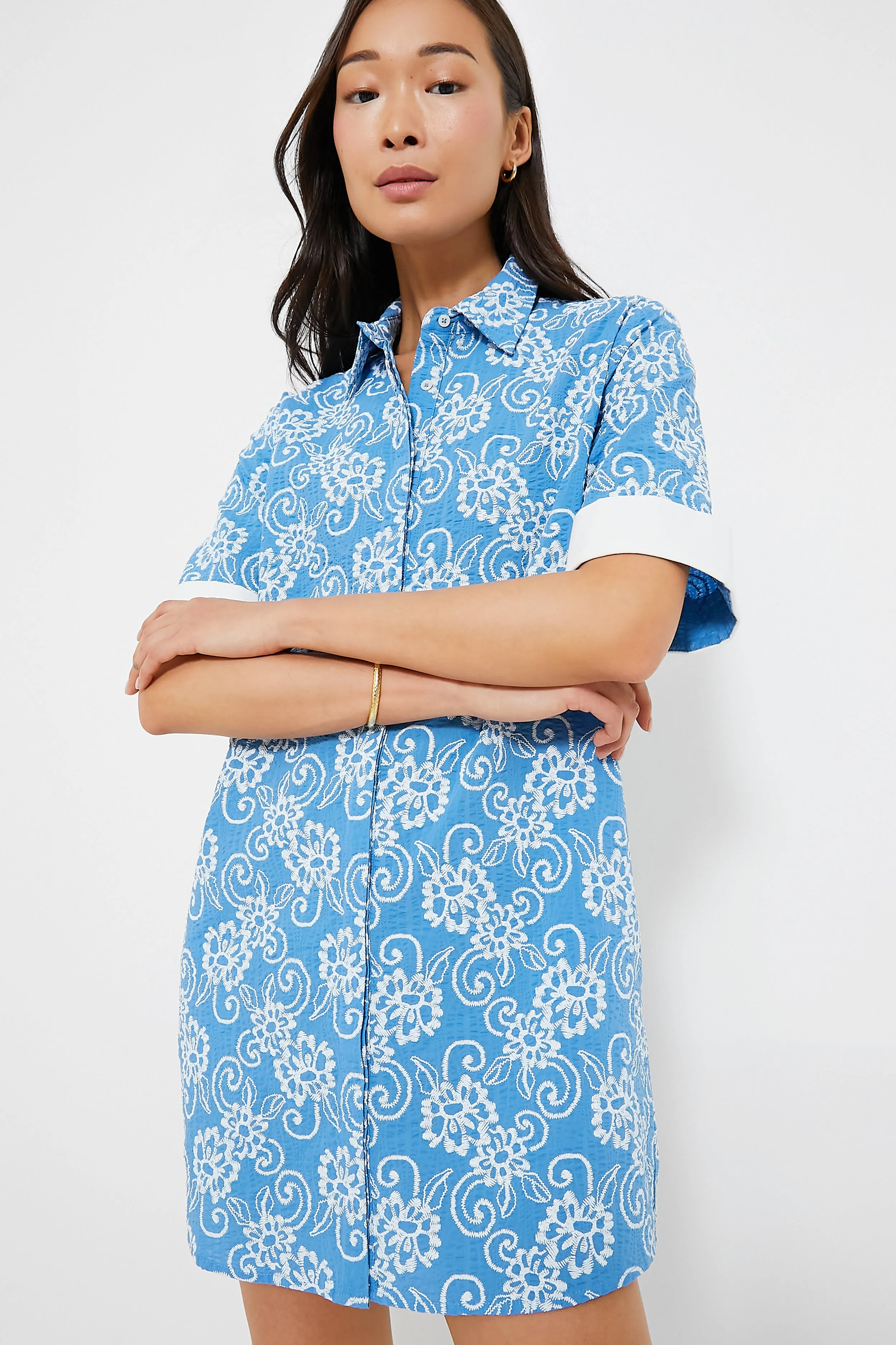 Riviera Painted Chintz Aurora Dress