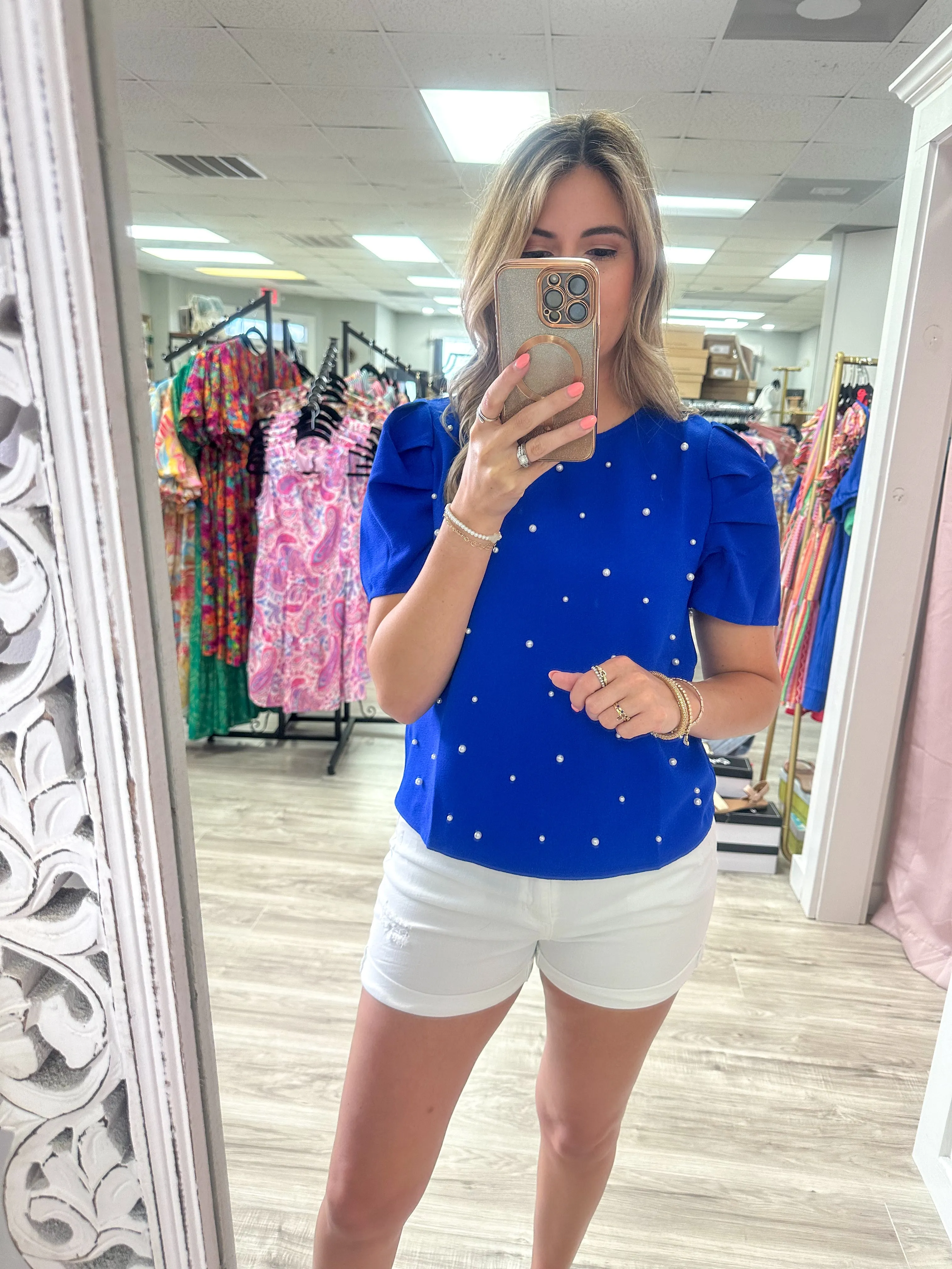 Royal Pearl Top
