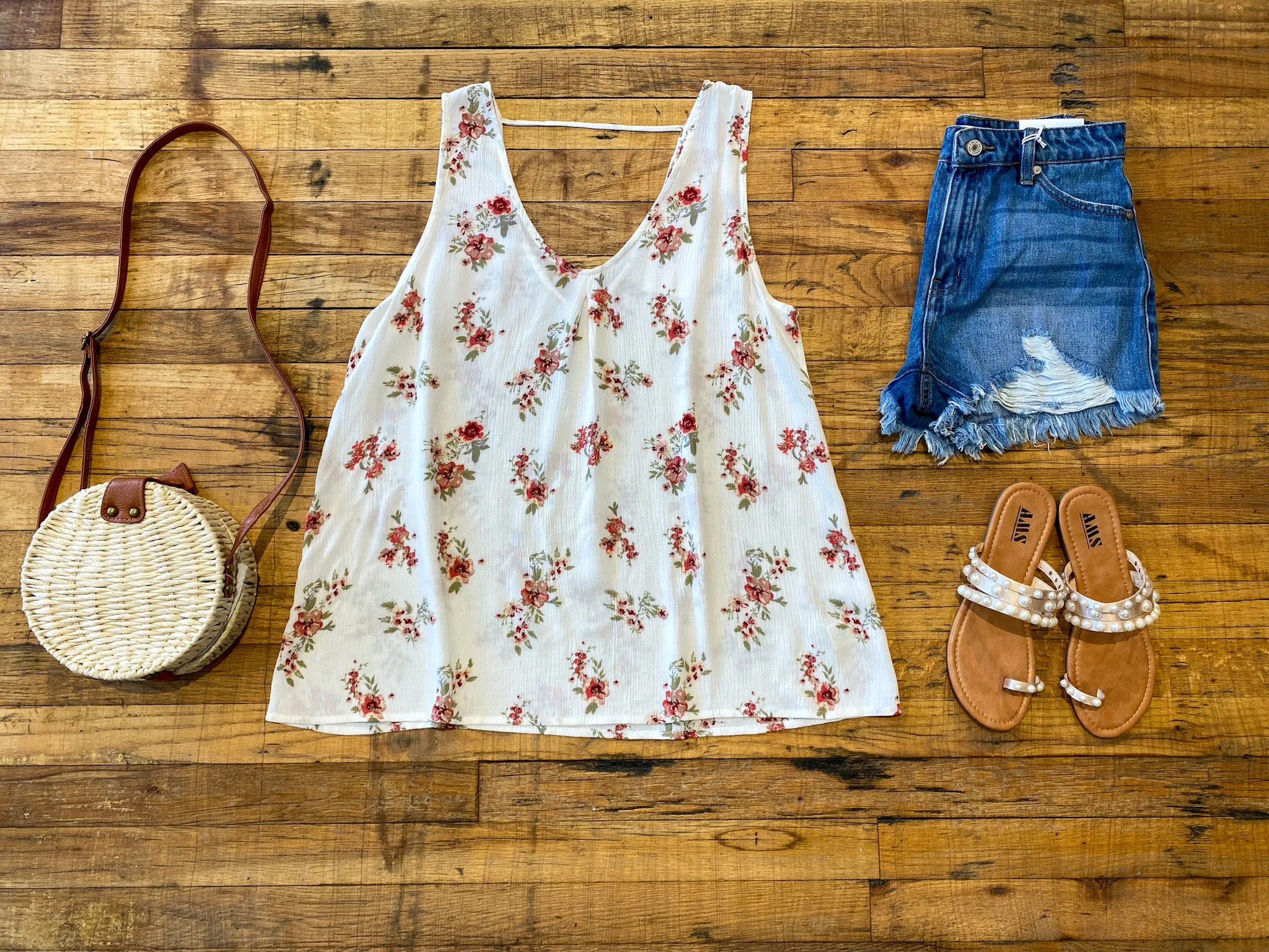 SALE! Cary Floral Tank