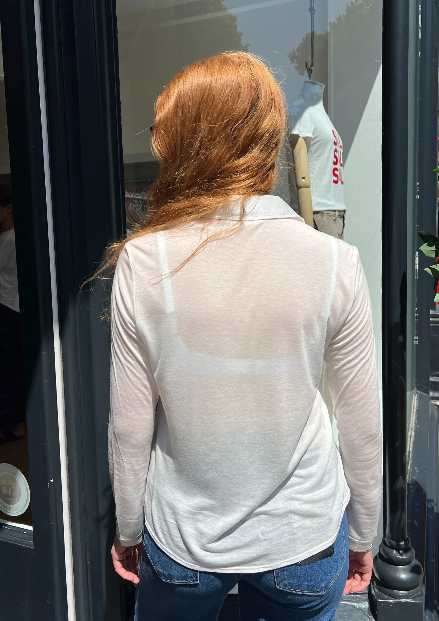 Silk Front Shirt Milk