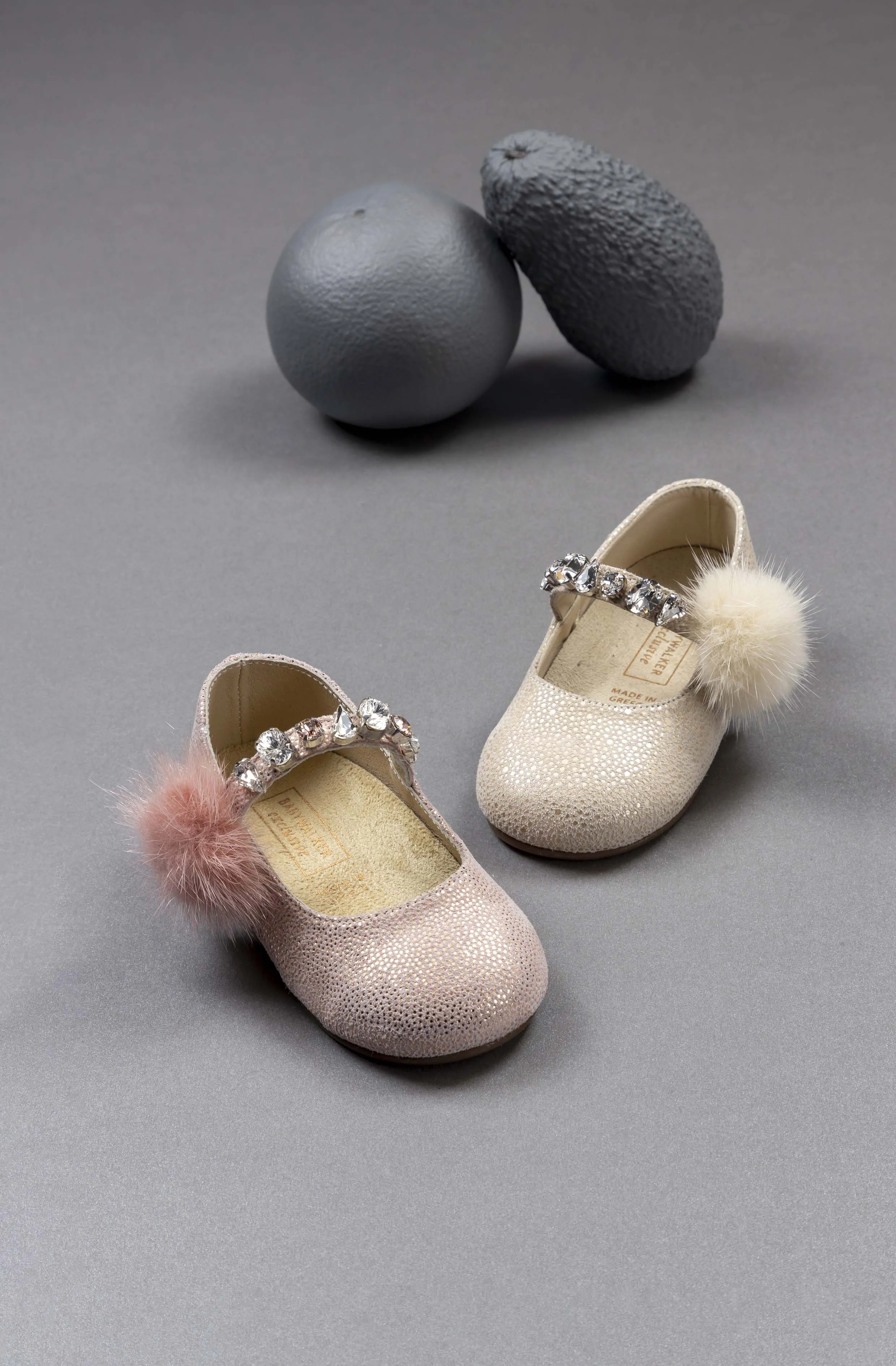 Single Strap Swarovski Crystal Embellished Ballerinas