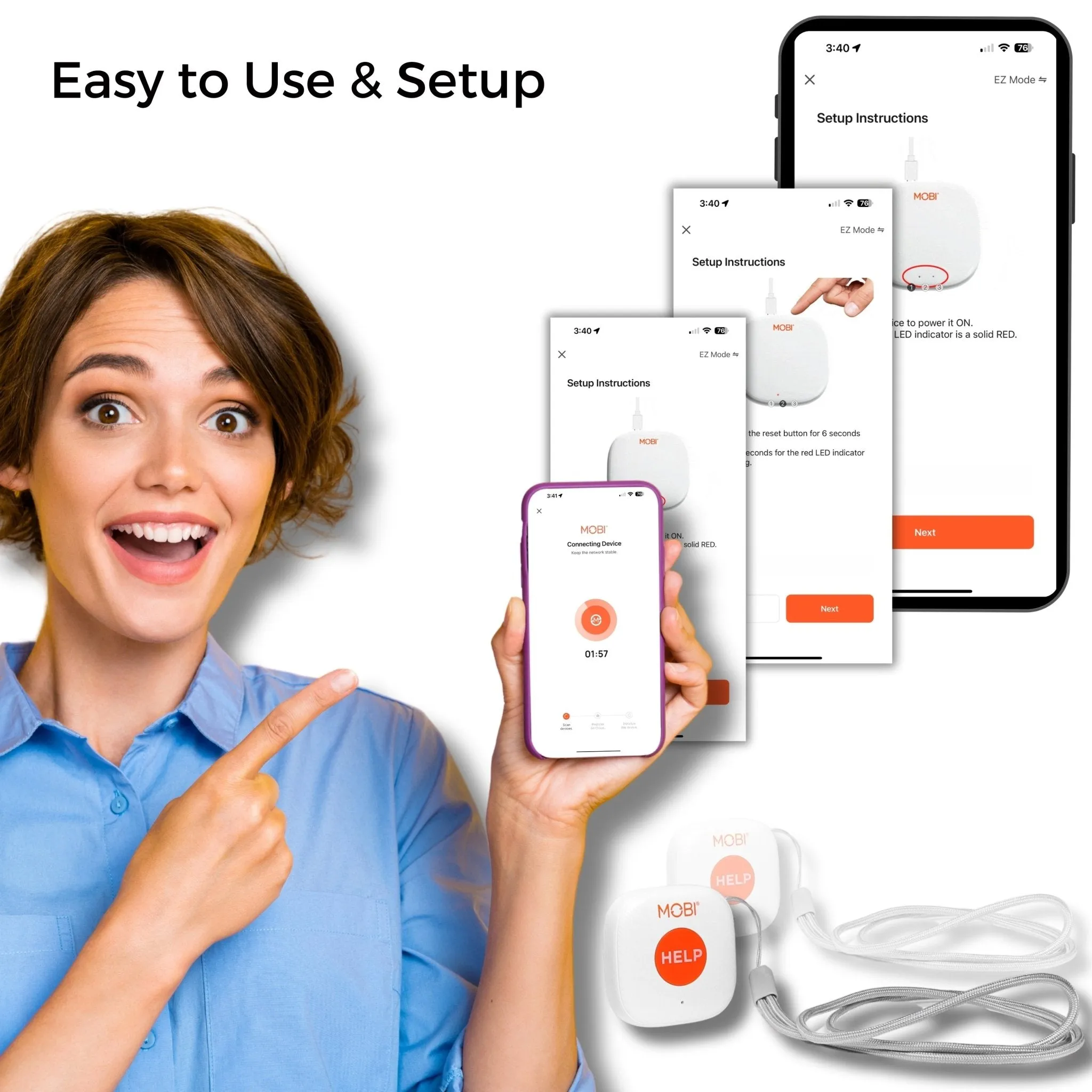 Smart Wi-Fi Caregiver Support Monitoring System & Alert Button
