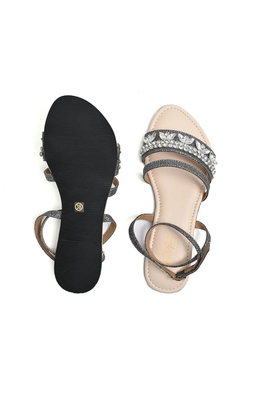 Starry Night Crystal Embellished Flats