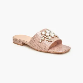 Stones Embellished Slides
