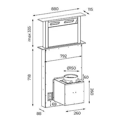 Teka DDI 90 Downdraft Hood
