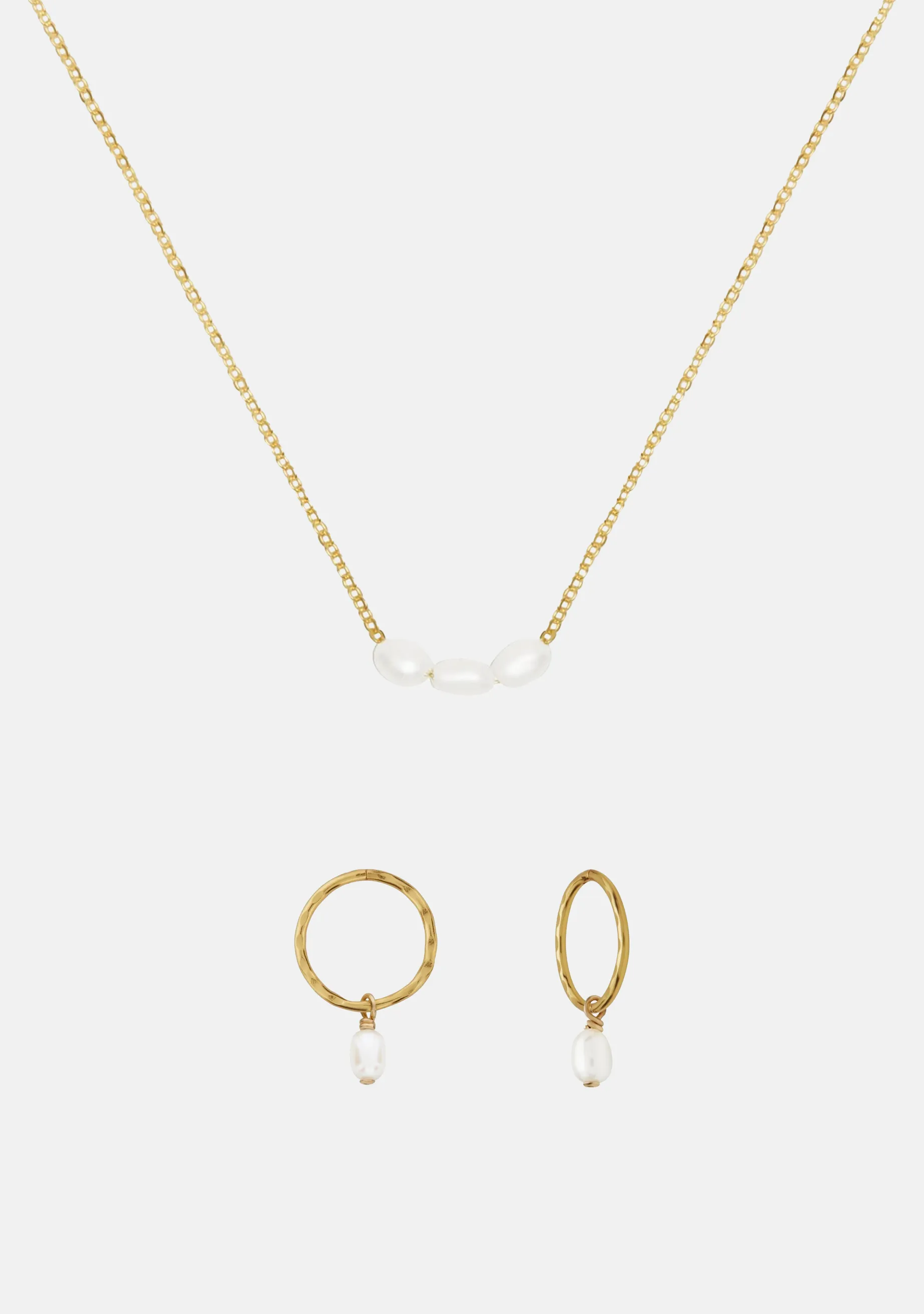 The Mini Pearl Duo Set - Gold