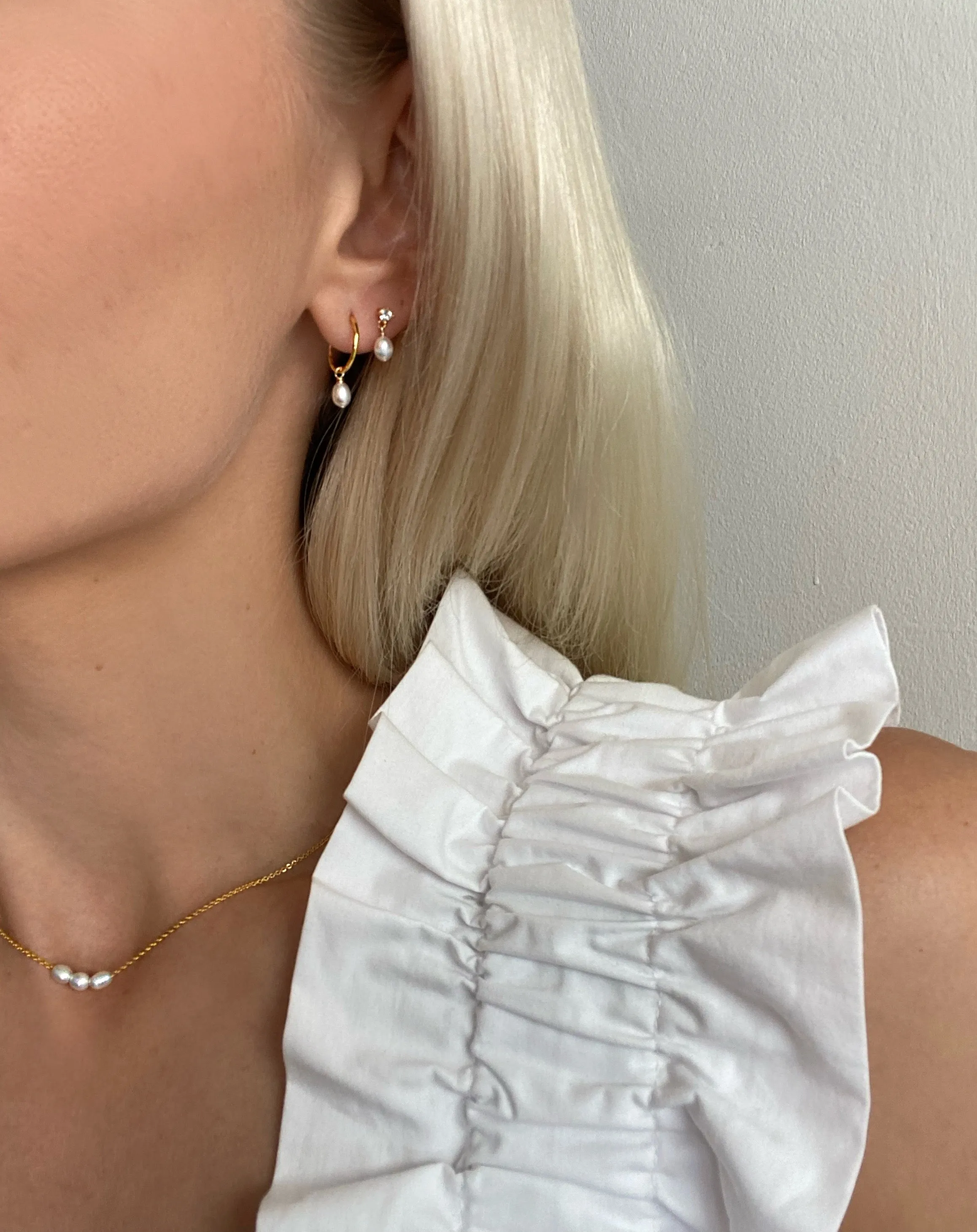 The Mini Pearl Duo Set - Gold