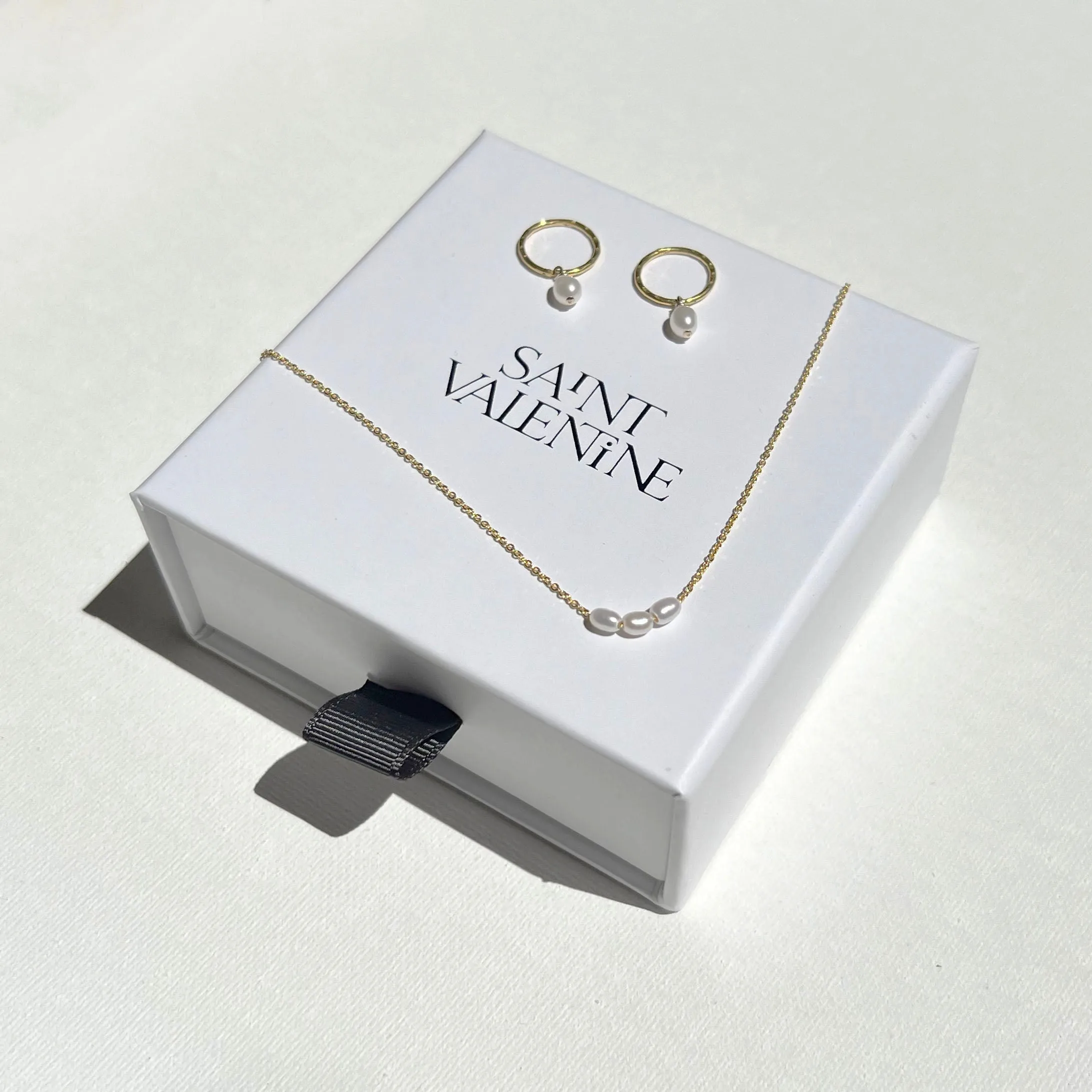 The Mini Pearl Duo Set - Gold