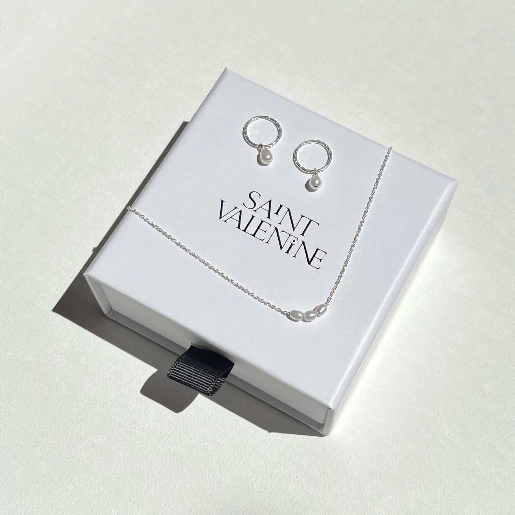 The Mini Pearl Duo Set - Silver