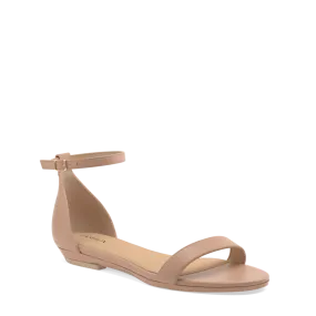 The Pashionista - Latte Leather Flat