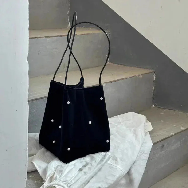UAKISS  -  Sweet Y2k Aesthetic Tassel Pearl Shoulder Bags Luxury Design All Match Chic Handbags Women Elegant Fashion Underarm Bag Trendy
