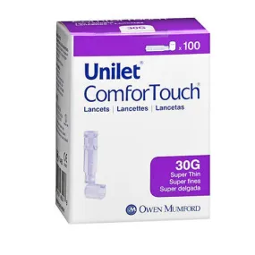 Unilet Comfortouch Lancets Model No : AT0465 100 each By Unilet