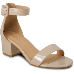 VANGELO Women Sandal DARCIE-23 Heel Party Prom & Wedding Sandal Nude Patent