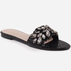 Women "PAM" Glitter Crystal Slippers